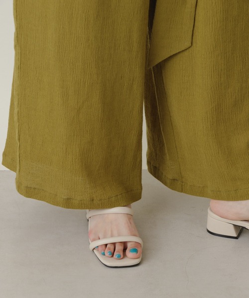 Kastane(カスタネ)の「BACKリボンイージーサロペット(サロペット/オーバーオール・レディース・ブラック/アイボリー/グリーン系その他・1/2)」の12枚目の写真