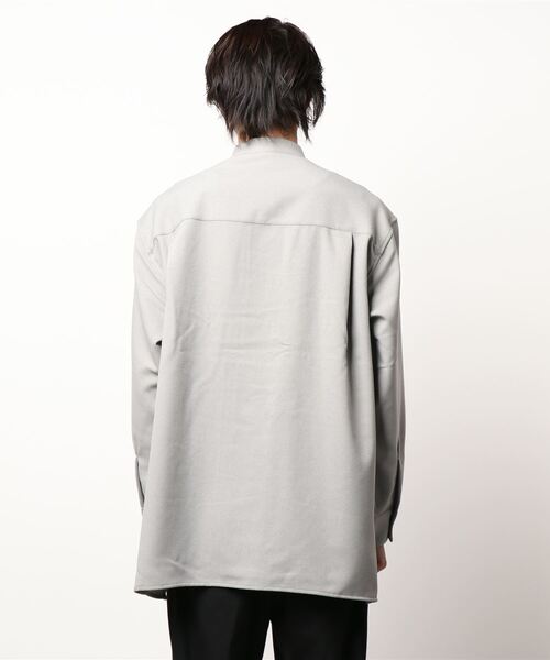 LOWRYS FARM（ローリーズファーム）の「チャイナシャツＬ／Ｓ　216278（シャツ/ブラウス・メンズ・ブラック/グレー/ブルー・MEDIUM/LARGE）」の5枚目の写真