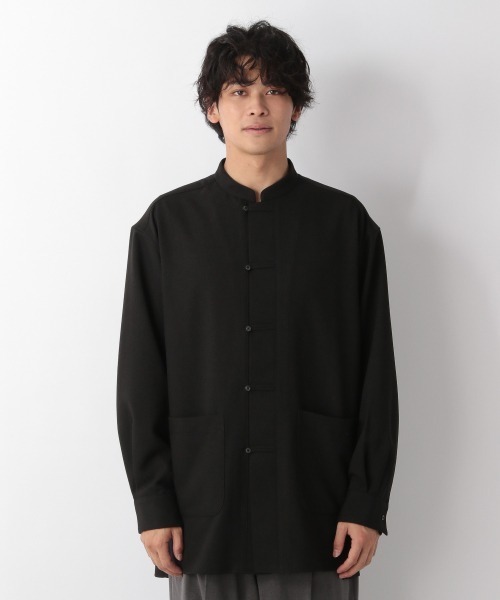 LOWRYS FARM（ローリーズファーム）の「チャイナシャツＬ／Ｓ　216278（シャツ/ブラウス・メンズ・ブラック/グレー/ブルー・MEDIUM/LARGE）」の15枚目の写真