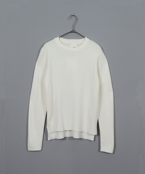 &g'aime(アンジェム)の「【&g'aime】シルク混ミラノリブニット(ニット/セーター・レディース・ホワイト/ブラック/モカ/ライトカーキ・FREE)」の13枚目の写真