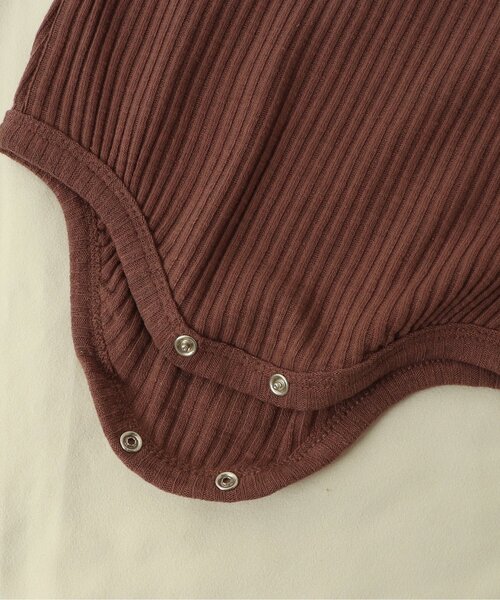 apres les cours（アプレレクール）の「WEB限定 リブボディースーツ（肌着・キッズ・ダークブラウン/ブルー/ブラウン/イエロー/アイボリー・70/80）」の15枚目の写真