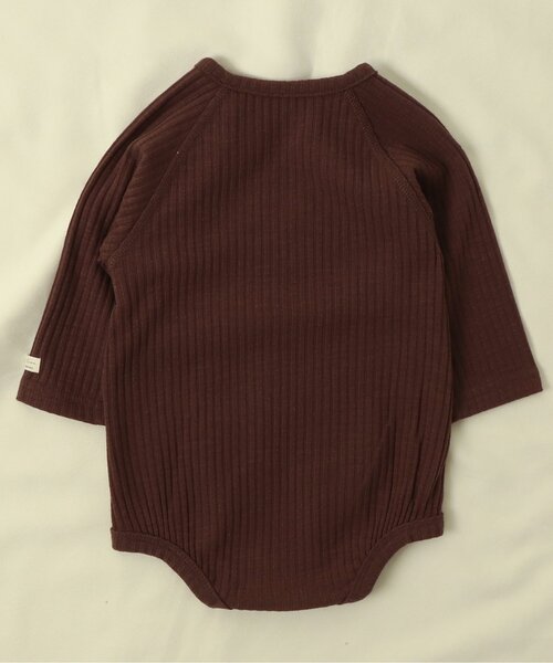 apres les cours（アプレレクール）の「WEB限定 リブボディースーツ（肌着・キッズ・ダークブラウン/ブルー/ブラウン/イエロー/アイボリー・70/80）」の11枚目の写真