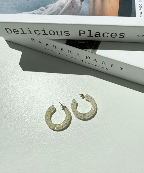 PairPair(ペアペア)の「クリアフラワーピアス(ピアス(両耳用)・レディース・A/B/C/D/E/F・FREE)」の4枚目の写真