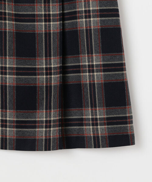 NOLLEY’S(ノーリーズ)の「ラップ風チェックウォッシャブルスカート(スカート・レディース・ベージュ系その他/ブルー系その他7・38/36)」の5枚目の写真