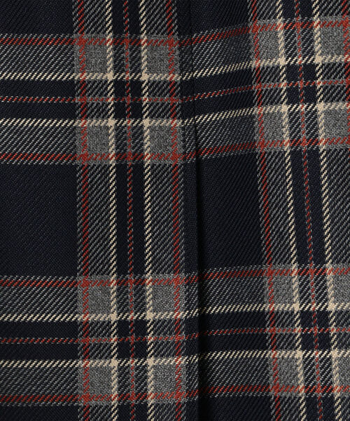 NOLLEY’S(ノーリーズ)の「ラップ風チェックウォッシャブルスカート(スカート・レディース・ベージュ系その他/ブルー系その他7・38/36)」の7枚目の写真