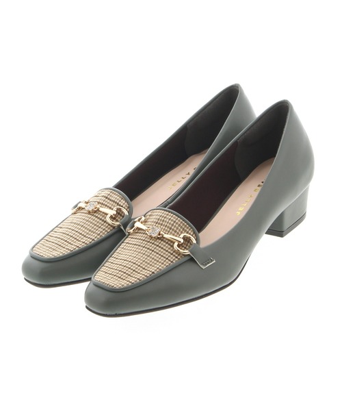 JELLY BEANS（ジェリービーンズ）の「フラワービットローファーパンプス<ふわさら>(204-42715)JELLY BEANS(ジェリービーンズ)（パンプス・レディース・ブラック/グリーン/グレイッシュベージュ/アイボリー/ブラック系1/ダークブラウン・23/24/22.5/24.5/23.5/21.5/22/25/25.5）」の6枚目の写真