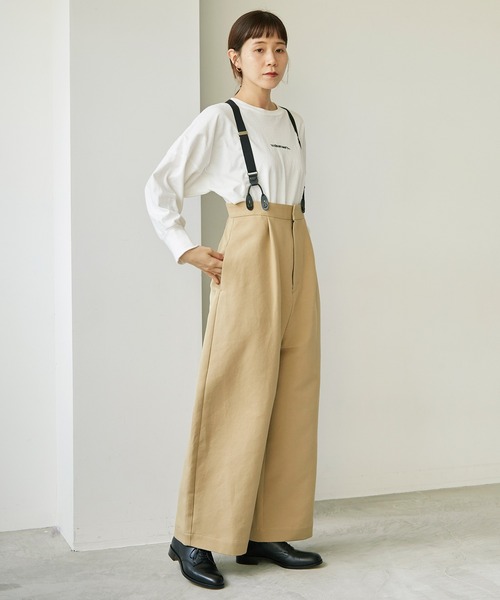 note et silence (ノートエシロンス)の「18/-USA天竺\\\NIKAMAERU。ロンT(Tシャツ/カットソー・レディース・ホワイト/ブルー/ライトピンク・FREE)」の9枚目の写真