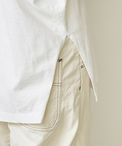 note et silence (ノートエシロンス)の「18/-USA天竺\\\NIKAMAERU。ロンT(Tシャツ/カットソー・レディース・ホワイト/ブルー/ライトピンク・FREE)」の13枚目の写真