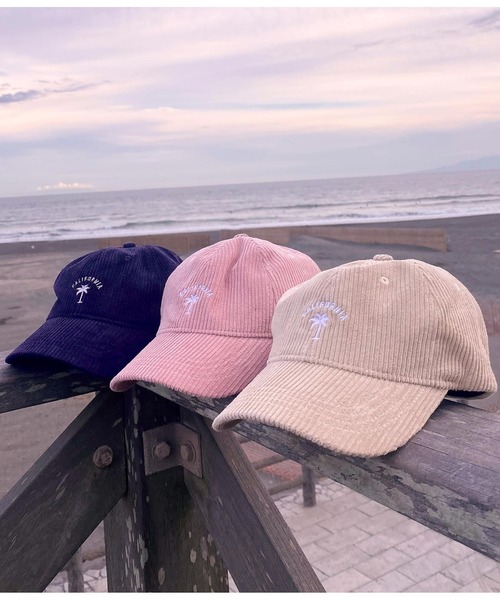 anap mimpi（アナップミンピ）の「刺繍コーデュロイキャップ（キャップ・レディース・ベージュ/ネイビー/ピンク・FREE）」の8枚目の写真