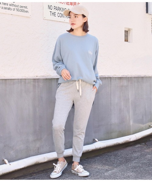 anap mimpi（アナップミンピ）の「刺繍コーデュロイキャップ（キャップ・レディース・ベージュ/ネイビー/ピンク・FREE）」の4枚目の写真