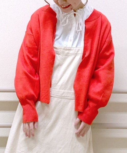 studio CLIP(スタディオクリップ)の「《玄長なおこさんコラボ》家事らくらく洗える軽ニット(ニット/セーター・レディース・ライトグレー/ブラック/ブラウン/レッド/ブルー/イエロー/アイボリー・FREE)」の7枚目の写真