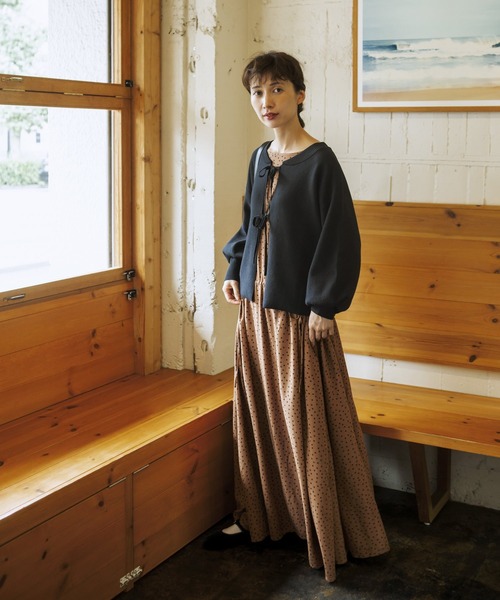 studio CLIP(スタディオクリップ)の「《玄長なおこさんコラボ》家事らくらく洗える軽ニット(ニット/セーター・レディース・ライトグレー/ブラック/ブラウン/レッド/ブルー/イエロー/アイボリー・FREE)」の17枚目の写真