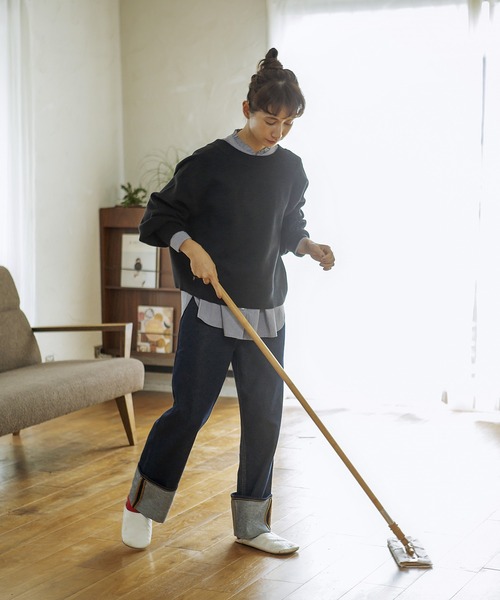 studio CLIP(スタディオクリップ)の「《玄長なおこさんコラボ》家事らくらく洗える軽ニット(ニット/セーター・レディース・ライトグレー/ブラック/ブラウン/レッド/ブルー/イエロー/アイボリー・FREE)」の18枚目の写真