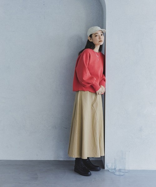 studio CLIP(スタディオクリップ)の「《玄長なおこさんコラボ》家事らくらく洗える軽ニット(ニット/セーター・レディース・ライトグレー/ブラック/ブラウン/レッド/ブルー/イエロー/アイボリー・FREE)」の8枚目の写真