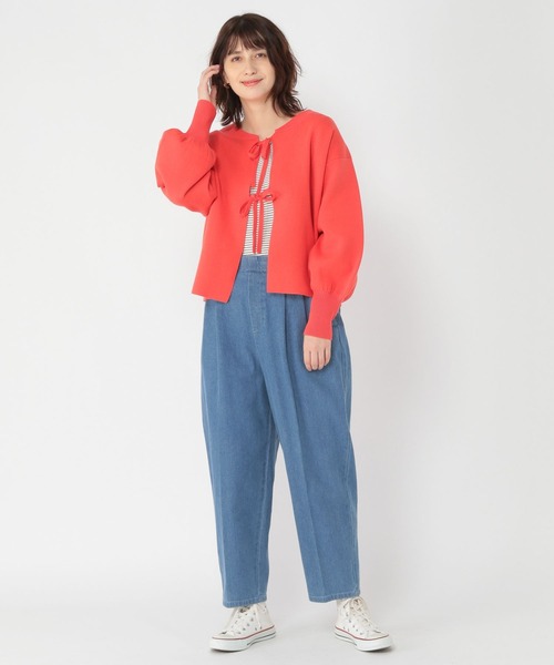 studio CLIP(スタディオクリップ)の「《玄長なおこさんコラボ》家事らくらく洗える軽ニット(ニット/セーター・レディース・ライトグレー/ブラック/ブラウン/レッド/ブルー/イエロー/アイボリー・FREE)」の9枚目の写真