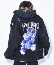 TRAVAS TOKYO | 『TRAVAS TOKYO/トラバス トーキョー』Crown bear denim jacket/くまプリント デニムジャケット(デニムジャケット)