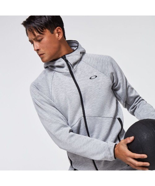 Oakley ジャケット グレー フード付き OAKLEY（オークリー）の「オークリー ENHANCE DUAL FLEECE JACKET 1.7