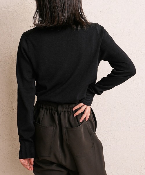 CIAOPANIC（チャオパニック）の「ポロニット（ポロシャツ・レディース・ブラック/ブラウン/ピンク・FREE）」の6枚目の写真