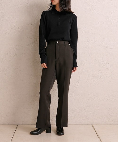 CIAOPANIC（チャオパニック）の「ポロニット（ポロシャツ・レディース・ブラック/ブラウン/ピンク・FREE）」の22枚目の写真