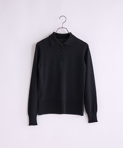 CIAOPANIC（チャオパニック）の「ポロニット（ポロシャツ・レディース・ブラック/ブラウン/ピンク・FREE）」の14枚目の写真