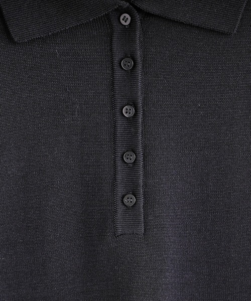 CIAOPANIC（チャオパニック）の「ポロニット（ポロシャツ・レディース・ブラック/ブラウン/ピンク・FREE）」の10枚目の写真