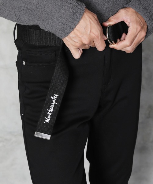 Mark Gonzales（マーク・ゴンザレス）の「【ユニセックスで着用可能】Mark Gonzales / マークゴンザレス 別注 コラボ ベルト（ベルト・メンズ・ブラック・FREE）」の3枚目の写真