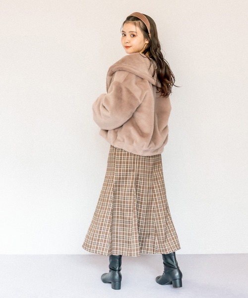 OLIVE des OLIVE（オリーブデオリーブ）の「見た目も可愛い。ふわもこファーブルゾン（ブルゾン・レディース・ピンク系その他/ベージュ/オフホワイト/ブラウン・FREE）」の19枚目の写真