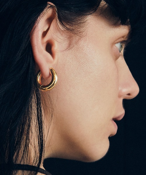 GOLDY(ゴールディ)の「スィック フープ ワンタッチ ピアス(ピアス(両耳用)・レディース・シルバー/その他1/ゴールド・FREE)」の14枚目の写真