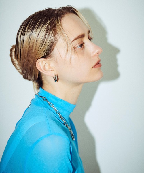 GOLDY(ゴールディ)の「スィック フープ ワンタッチ ピアス(ピアス(両耳用)・レディース・シルバー/その他1/ゴールド・FREE)」の16枚目の写真