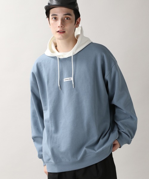KANGOL(カンゴール)の「<KANGOL/カンゴール>別注テックダンボールパーカー/235708(スウェット・メンズ・ライトブルー/ブラック/ブラウン/オフホワイト・MEDIUM/LARGE)」の16枚目の写真