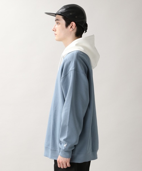 KANGOL(カンゴール)の「<KANGOL/カンゴール>別注テックダンボールパーカー/235708(スウェット・メンズ・ライトブルー/ブラック/ブラウン/オフホワイト・MEDIUM/LARGE)」の8枚目の写真