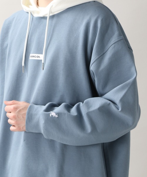 KANGOL(カンゴール)の「<KANGOL/カンゴール>別注テックダンボールパーカー/235708(スウェット・メンズ・ライトブルー/ブラック/ブラウン/オフホワイト・MEDIUM/LARGE)」の11枚目の写真