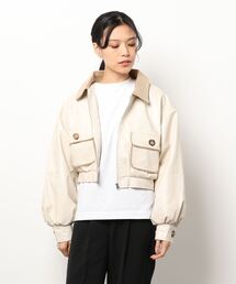 ems excite | エコレザーブルゾン(ダウンジャケット/コート)