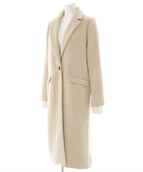 clear（クリア）の「チェスターコート（チェスターコート・レディース・ブラック/ベージュ・F）」の6枚目の写真