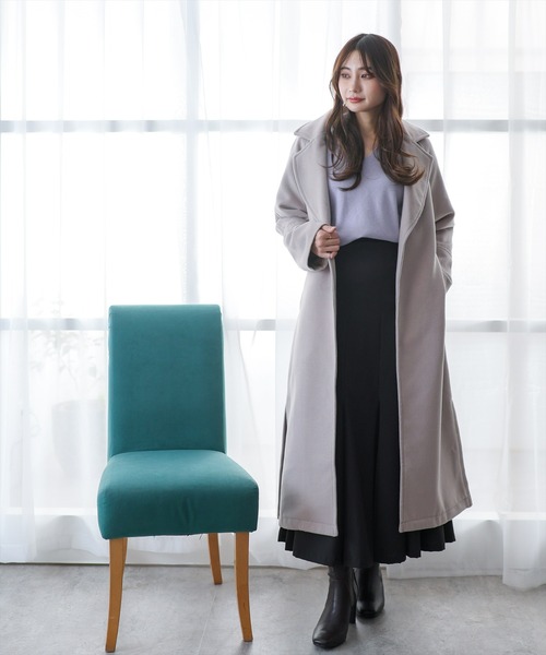 clear（クリア）の「チェスターコート（チェスターコート・レディース・ブラック/ベージュ・F）」の12枚目の写真