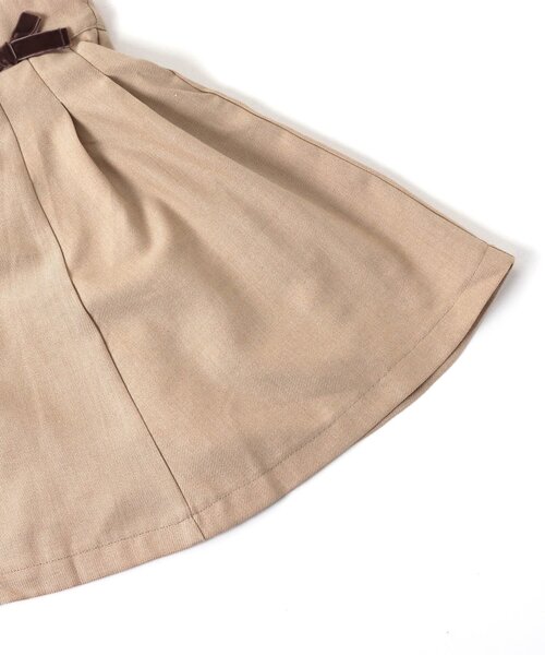 apres les cours（アプレレクール）の「ウエストリボンジャンパースカート（ジャンパースカート・キッズ・ベージュ/チェック・90/100/110/120/80/130/140）」の11枚目の写真