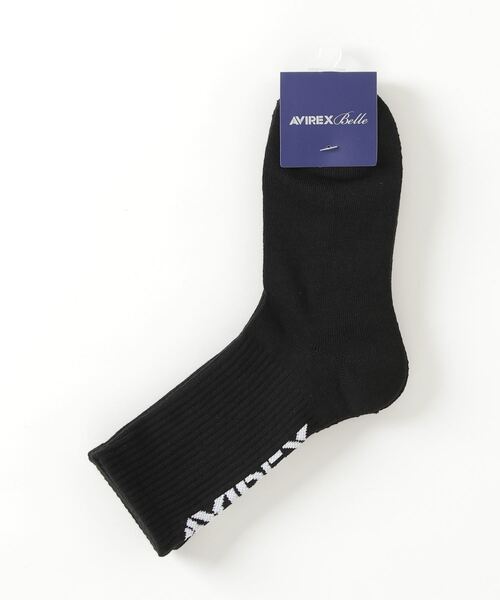 AVIREX（アヴィレックス）の「AVIREX NYC RIB SOCKS/ NYCリブソックス（ソックス/靴下・レディース・ホワイト/ブラック/オレンジ・FREE）」の3枚目の写真