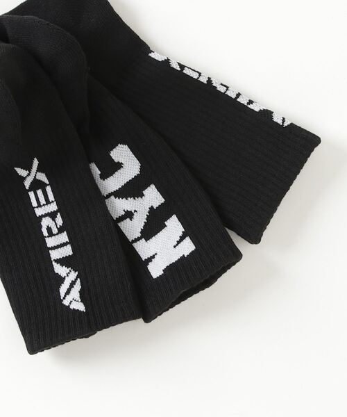 AVIREX（アヴィレックス）の「AVIREX NYC RIB SOCKS/ NYCリブソックス（ソックス/靴下・レディース・ホワイト/ブラック/オレンジ・FREE）」の5枚目の写真