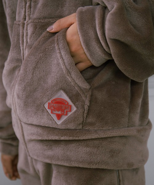 VIS（ビス）の「【ViSage】【MARION CREPESコラボ】WHIPフード＆パンツセットアップ（ルームウェア/パジャマ・レディース・ブラウン/キナリ・FREE）」の18枚目の写真