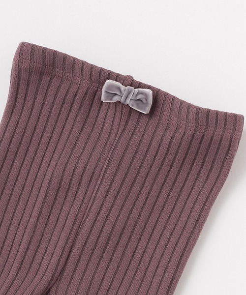 petit main(プティマイン)の「ウール混リブタイツ(タイツ/ストッキング・キッズ・ブラック/パープル/オフホワイト/ライトベージュ・80cm/90cm/110cm/100cm/120cm/130cm)」の10枚目の写真