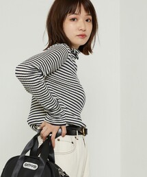 FREAK'S STORE | ウォッシャブルボーダータートルネックニット(ニット/セーター)