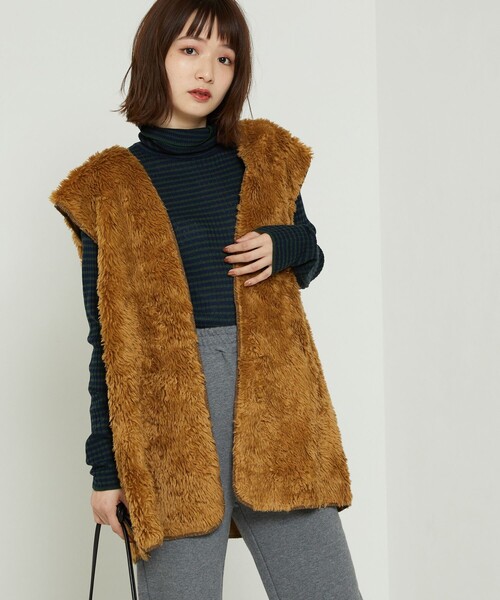 FREAK'S STORE（フリークスストア）の「ウォッシャブルボーダータートルネックニット（ニット/セーター・レディース・ブラック/オフホワイト/ブルー/イエロー/グリーン/ネイビー/ナチュラル・ﾌﾘ-）」の17枚目の写真