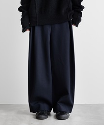 ato（アトウ）の「WOOL SERGE　WIDE PEG-TOP PANTS（その他パンツ）」