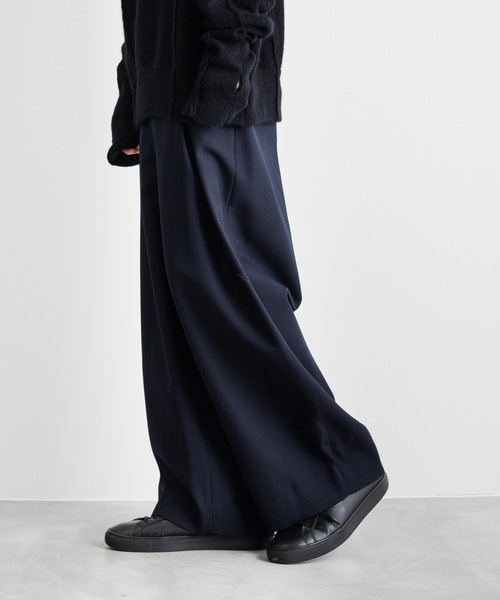 ato（アトウ）の「WOOL SERGE WIDE PEG-TOP PANTS（その他パンツ