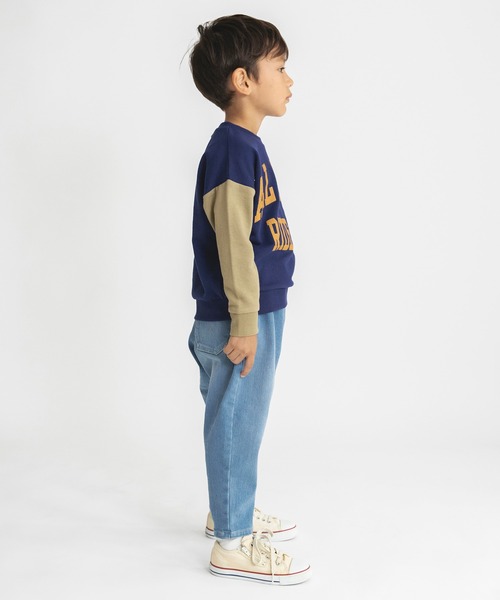 BRANSHES（ブランシェス）の「【カレッジロゴ】カラースリーブトレーナー（スウェット・キッズ・レッド/杢グレー/キャメル/ネイビー・120/140/90/100/110/130/150）」の19枚目の写真