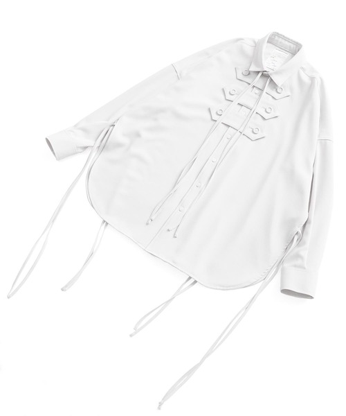 SHAREEF（シャリーフ）の「SIDE SLIT SHIRTS（シャツ/ブラウス・メンズ・ブラック/ブラウン/ホワイト系その他/ブルー系その他/ホワイト・1/2/3）」の6枚目の写真