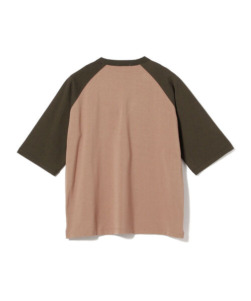 BEAMS LIGHTS（ビームスライツ）の「BEAMS LIGHTS / ギザコットン スプレンダーツイスト ベースボール Tシャツ（Tシャツ/カットソー・メンズ・チャコールグレー/ブラック/ブラウン系その他2・SMALL/MEDIUM/LARGE）」の9枚目の写真