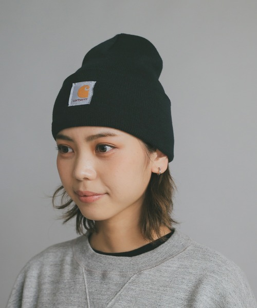 Carhartt(カーハート)の「Carhartt カーハート CRHTT18 ACRYLIC WATCH HAT ニットキャップ ビーニー 【CRHTT-A18】(ニットキャップ/ビーニー・メンズ・チャコールグレー/ブラック/ネイビー/ブラウン/グレー/ライトブラウン/ベージュ系その他/レモンイエロー/マルーン/ホワイト系その他・FREE)」の8枚目の写真