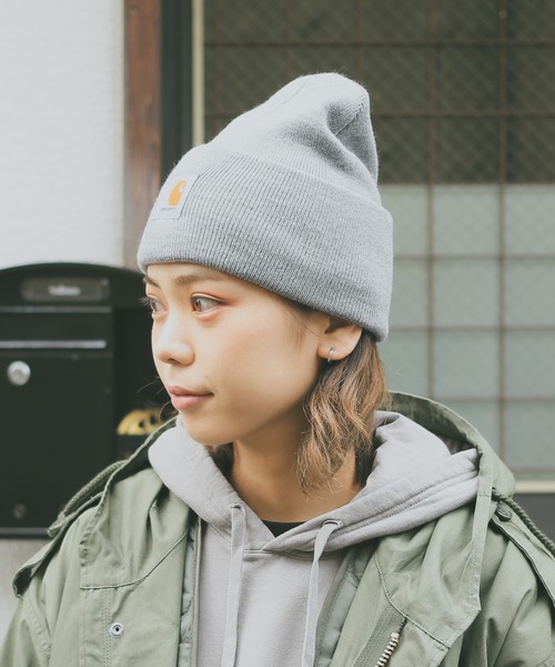 Carhartt(カーハート)の「Carhartt カーハート CRHTT18 ACRYLIC WATCH HAT ニットキャップ ビーニー 【CRHTT-A18】(ニットキャップ/ビーニー・メンズ・チャコールグレー/ブラック/ネイビー/ブラウン/グレー/ライトブラウン/ベージュ系その他/レモンイエロー/マルーン/ホワイト系その他・FREE)」の5枚目の写真