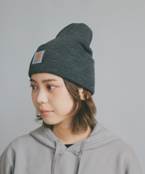 Carhartt(カーハート)の「Carhartt カーハート CRHTT18 ACRYLIC WATCH HAT ニットキャップ ビーニー 【CRHTT-A18】(ニットキャップ/ビーニー・メンズ・チャコールグレー/ブラック/ネイビー/ブラウン/グレー/ライトブラウン/ベージュ系その他/レモンイエロー/マルーン/ホワイト系その他・FREE)」の11枚目の写真